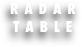 RADAR
TABLE